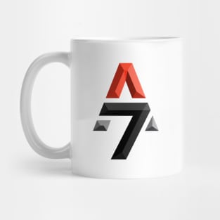 A 7 Up Arrow Embossed Mug